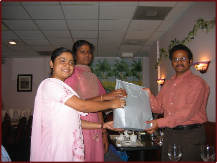 receiving gift